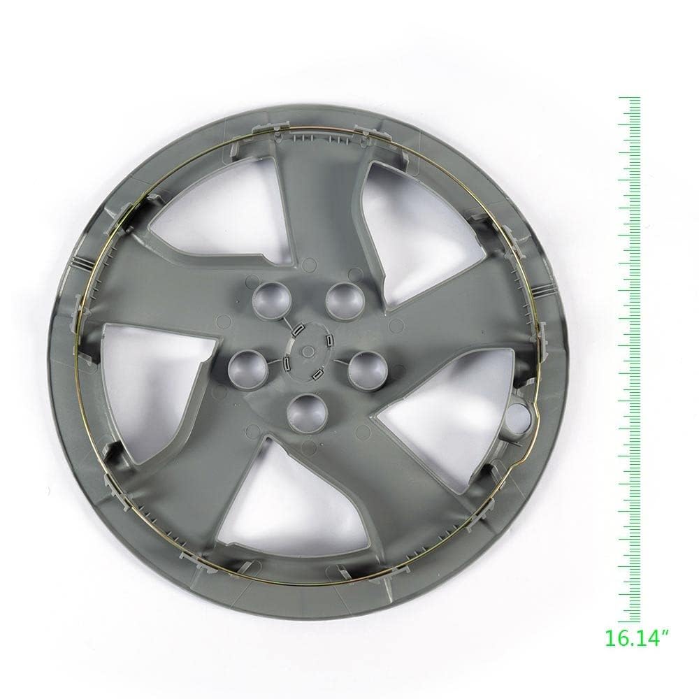 G-PLUS 4PCS Hubcap Wheel Cover Compatible with Toyota Prius 2010 2011 15´´ 38cm Auto Tire Replacement Exterior Cap 42602-47110 (Silver)