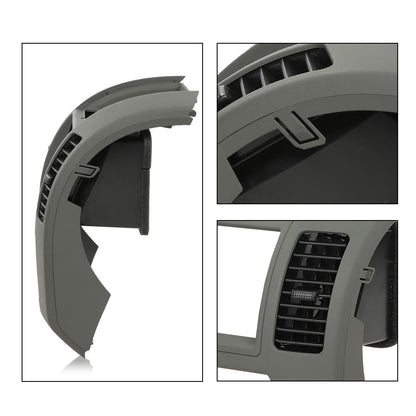 G-PLUS Center Dash Console Instrument Panel Cluster Lid Bezel Grey ABS Compatible with Nissan Frontier 2005-2020 Replacement for 68259ZP16D