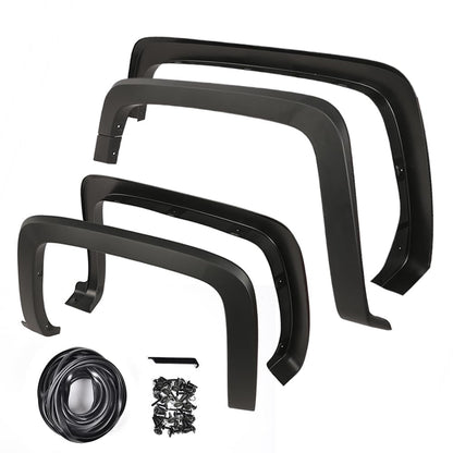 G-PLUS Fender Flares Compatible with Chevy Silverado 1500 2014-2018/Fit Chevy Silverado 2500 3500HD 2015-2019 NOT fit GMC Sierra NOT Fit Dually model