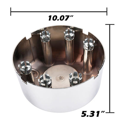 G-PLUS 4PCS Front+Rear Wheel Center Caps Compatible with Ford F350 Super Duty Dually Truck Pickup 2005-2016 5C3Z1130XA, 5C3Z1130TA 4x4 Open Front Wheel Hub Caps 3618, 3619 12557840