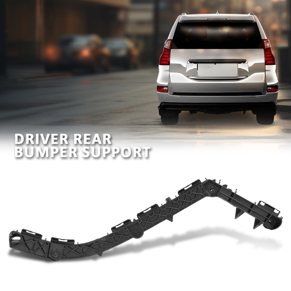 G-PLUS Bumper Support Driver Rear Compatible with LX GX460 2010-2021 5215660100, LX1142120, 52156 60100, 52156-60100 Black