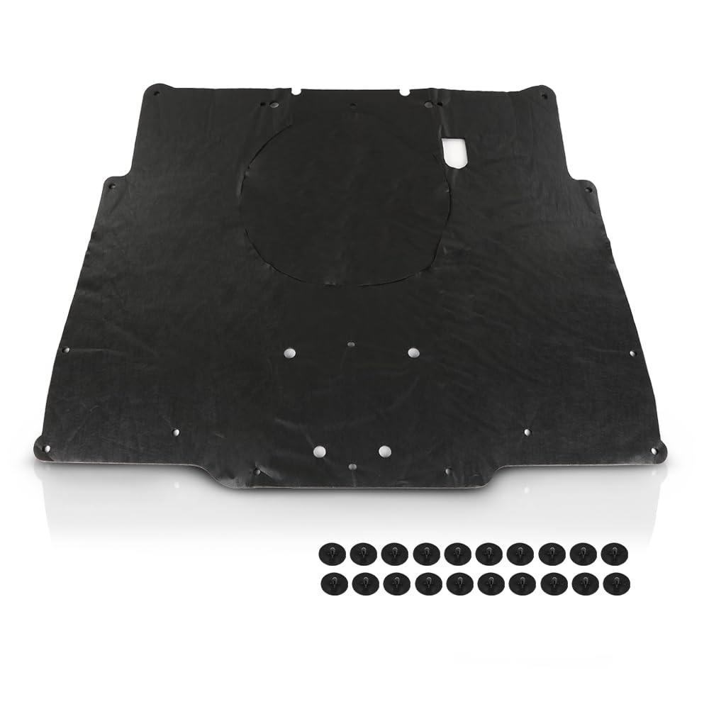 G-PLUS Hood Insulation Pad Heat Shield Compatible with Chevy Camaro 1980-1981 Black 1pc