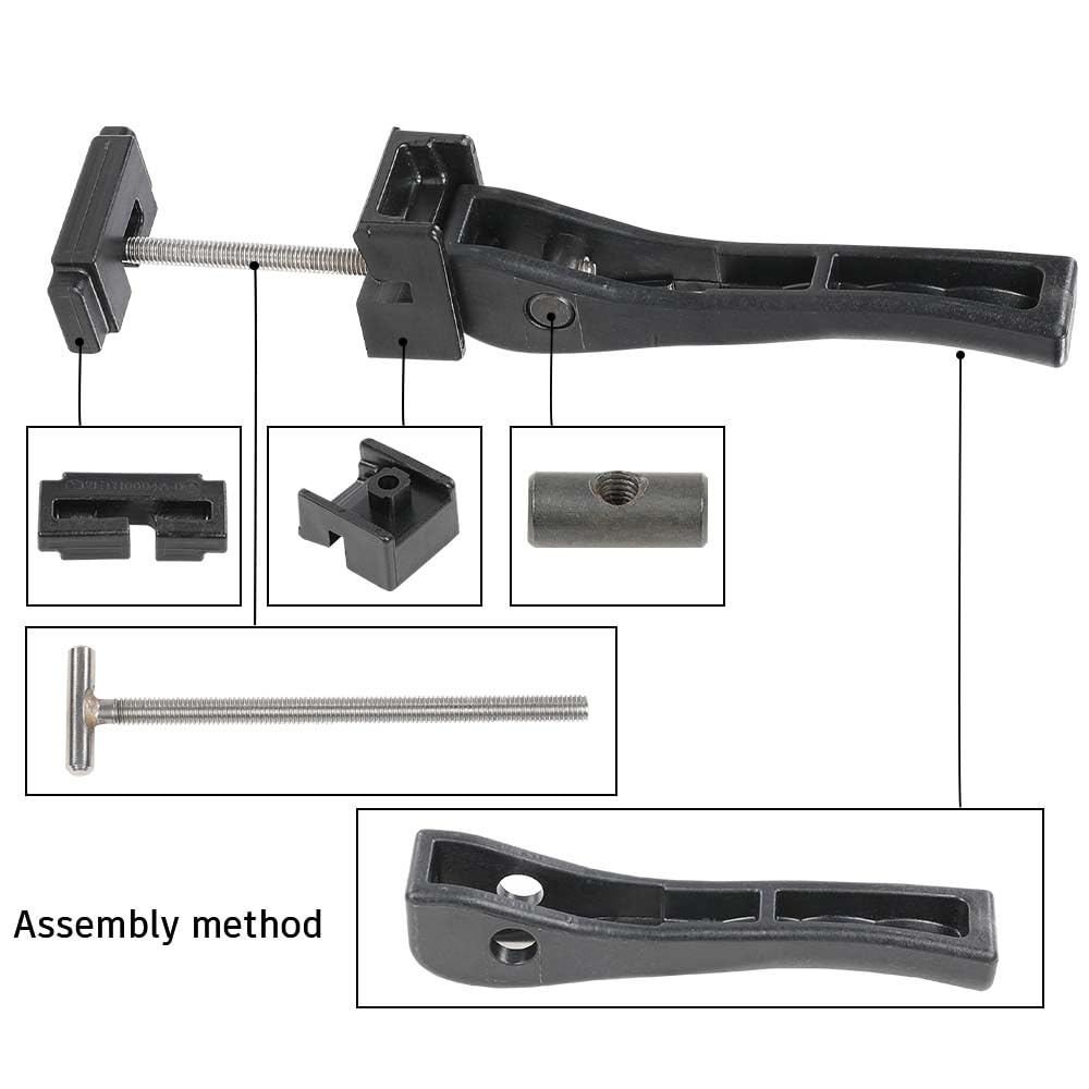 G-PLUS Universal Rear/Front Clamp Cover Hard Canopy Replacement Parts Compatible with Ford/Chevrolet/Toyota/Nissan/Jeep/RAM and so on Hard Tri-Fold Tonneau Cover TSHP01