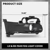 G-PLUS Pair Fog Light Cover Bezel, Compatible with Ford Mustang 2015-2017, LH Driver & RH Passenger Side 2PCS, FR3Z17E811BA, FR3Z17E810BA