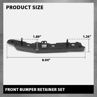 G-PLUS Front Bumper Retainer Set Compatible with Ford Explorer/Police Interceptor Utility Base 2016-2019 FB5Z17E814A, FB5Z17E814B, FO1043146, FO1042146 Black