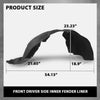 G-PLUS Fender Liner Front Driver Side Compatible with Cadillac XT5 2017-2023 GM1248276, 23395493, 84182807 Balck