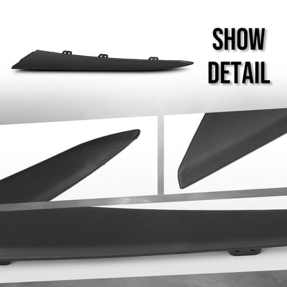 G-PLUS Headlight Molding Trim Left Driver Compatible with Honda Civic 2022 2023 2024 HO1212131, 71207T20A01 Black