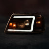 G-PLUS LED Headlights,Fit Ford F150 2004-2008/Lincoln Mark LT 2006-2008(NOT Fit 04 F150 Heritage & Flareside Beds) Clear Lens Black Housing Amber ReflectorBumper Headlamps,faros delanteros