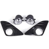 Fog Lights Clear Lens H11 12V 55W Halogen Bulbs Wiring Kit & Switch Compatible with Toyota Camry L/LE/XLE 2012 2013 2014