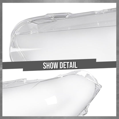 G-PLUS Headlight Lens Cover Compatible with BMW X2 F39 2018-2023 Left & Right Pair Front Headlamp Lens Cover Clear