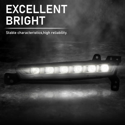 G-PLUS LED Fog Light Driver Daytime Parking Lamp Left Driver Side Compatible with Lincoln MKZ 2017-2020 FO2520195, HP5Z13200B Black
