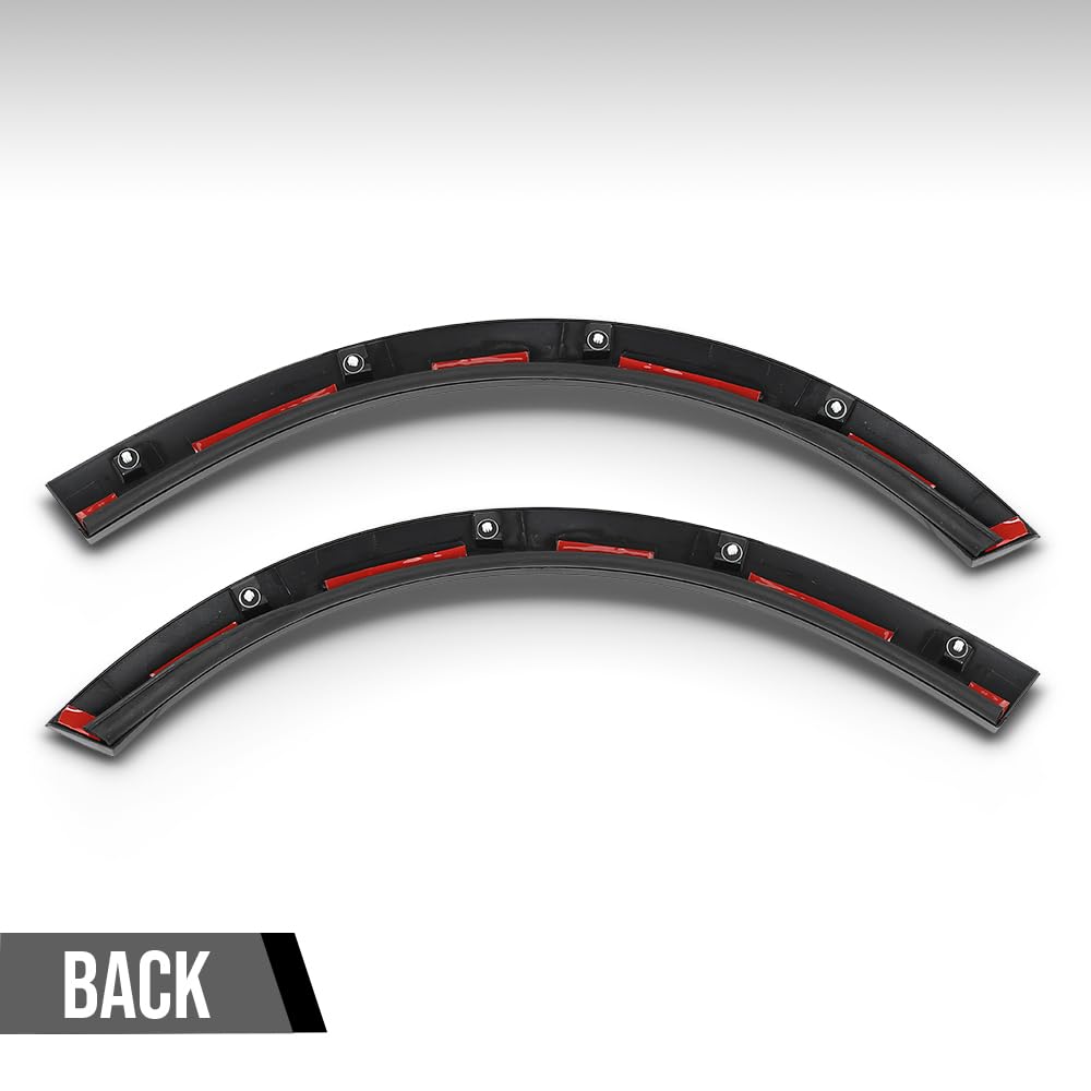 G-PLUS Rear Wheel Arch Fender Flare Molding Trim Left+Right Compatible with Tesla Model X 2016-2023 Black