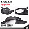 G-PLUS Fog Light Frames Compatible With BMW 3 Series E46, Bumper Fog Lamp Cover Pair LH & RH (Dumb Black)
