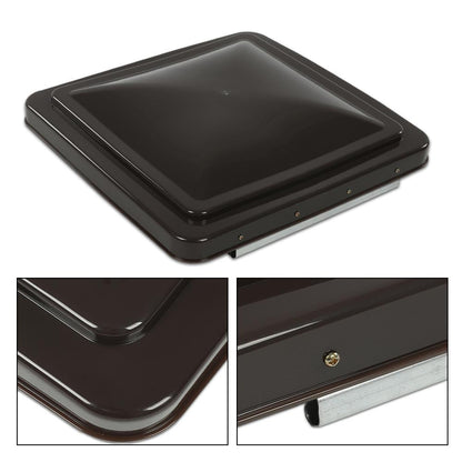 G-PLUS Replacement Roof Vent Cover Camper RV Trailer 14" x 14" Fit for Ventline pre-2008 and Elixir Style Pin 1994 and Newer Smoke 1pcs,Accessories is not assembled