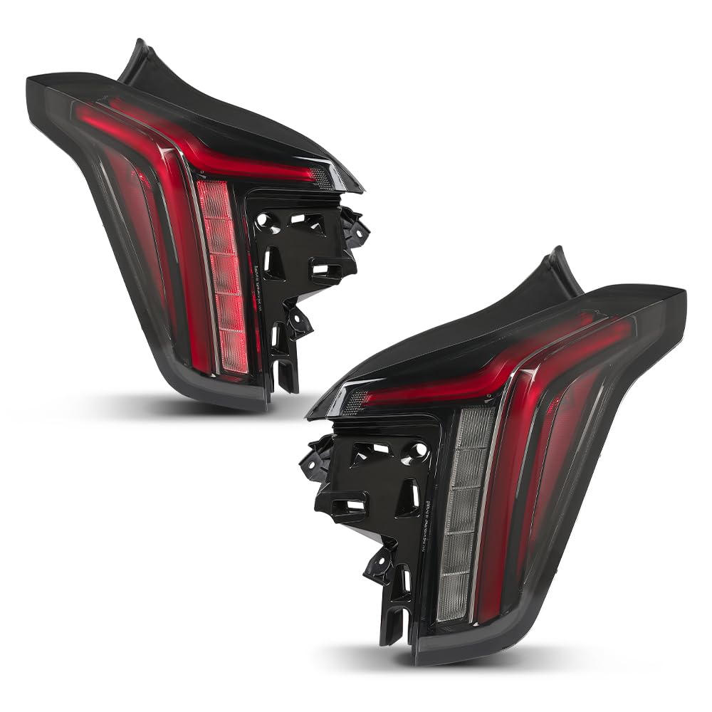 G-PLUS LED Pair Tail Light Left+Right Side Compatible with Cadillac CT5 2020 2021 2022 2023 2024 2025 85164450, 87864508 Red