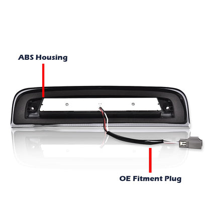 G-PLUS LED 3rd Third Brake Light Compatible with Chevy Silverado 2014 2015 2016 2017 2018 2019 2020,Fit GMC Sierra 2014-2020,X Type High Mount Stop Lamp Tail Cargo Lamp Smoky Lens Clear Housing