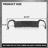G-PLUS Rear Air Dam Deflector Lower Valance Apron Compatible with Jeep Cherokee 2015-2018 68236953AA CH1195128