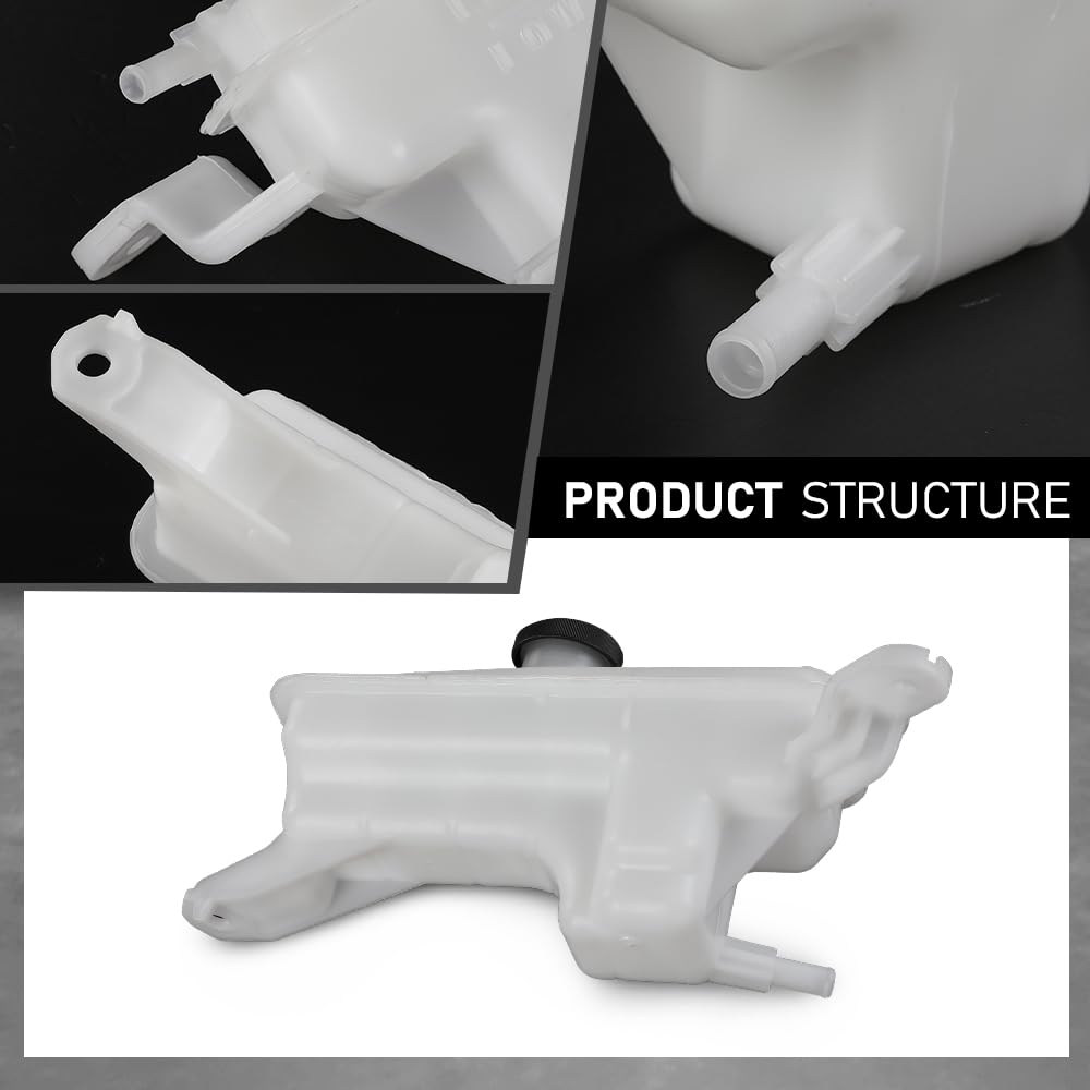 G-PLUS Coolant Reservoir Tank w/Cap Compatible with Toyota RAV4 2.5L, 2.5L Hybrid 2006-2018 Fit LX NX200t/NX300 2.0L Turbo 2015-2021 16470-28112, 16470-28113, 1647028113, 164700V010 White