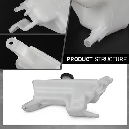 G-PLUS Coolant Reservoir Tank w/Cap Compatible with Toyota RAV4 2.5L, 2.5L Hybrid 2006-2018 Fit LX NX200t/NX300 2.0L Turbo 2015-2021 16470-28112, 16470-28113, 1647028113, 164700V010 White
