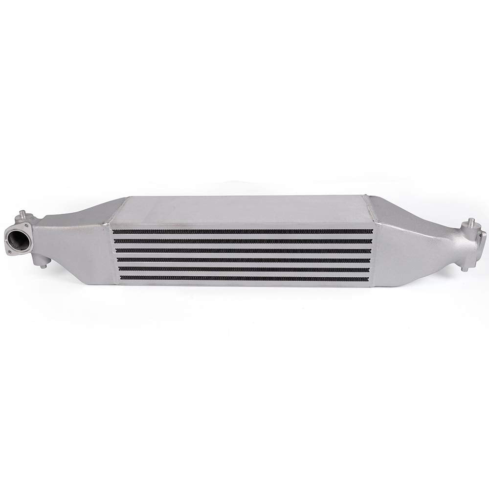 G-PLUS Front Mount Turbo Preformance Intercooler Compatible With 2016-2018 Honda Civic 1.5L +16HP Bolt On FMIC Upgrade Intercooler Replacement Silver