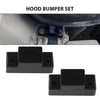 G-PLUS Black Hood Bumper Set Compatible with Hummer Humvee Replaces Factory #1233888, 12338896