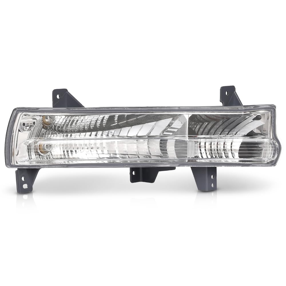 G-PLUS Parking Light Passenger Side Compatible with Jeep Compass 2017-2021 55112720AB, CH2521147 Clear Lens