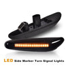 G-PLUS Front Side Marker Turn Signal Lights Assembly Driver & Passenger Side Chrome Bezel Marker Lamps Pair 63137165741 63137165742 63137253326 63133418445 Front Bumper Mounted Side Marker Light