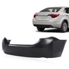 G-PLUS Rear Bumper Cover Compatible with Toyota Corolla Sedan (4-Door) 2014-2019, 11731135 5215902650 5215903901 615343611075 TO1100309, Black Primered