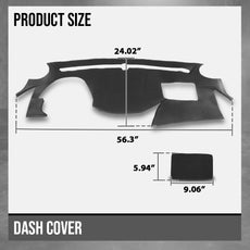 G-PLUS TPE Dashboard Cover for Hyundai Sonata 2011-2014 Black Close-up View