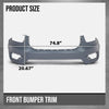G-PLUS Front Bumper Cover Fascia Compatible with Volvo XC40 2019-2022 Fit Models without Headlight Washer, with Parking Aid Sensor and Parallel Park Assist 36010672, 397909540 Blue