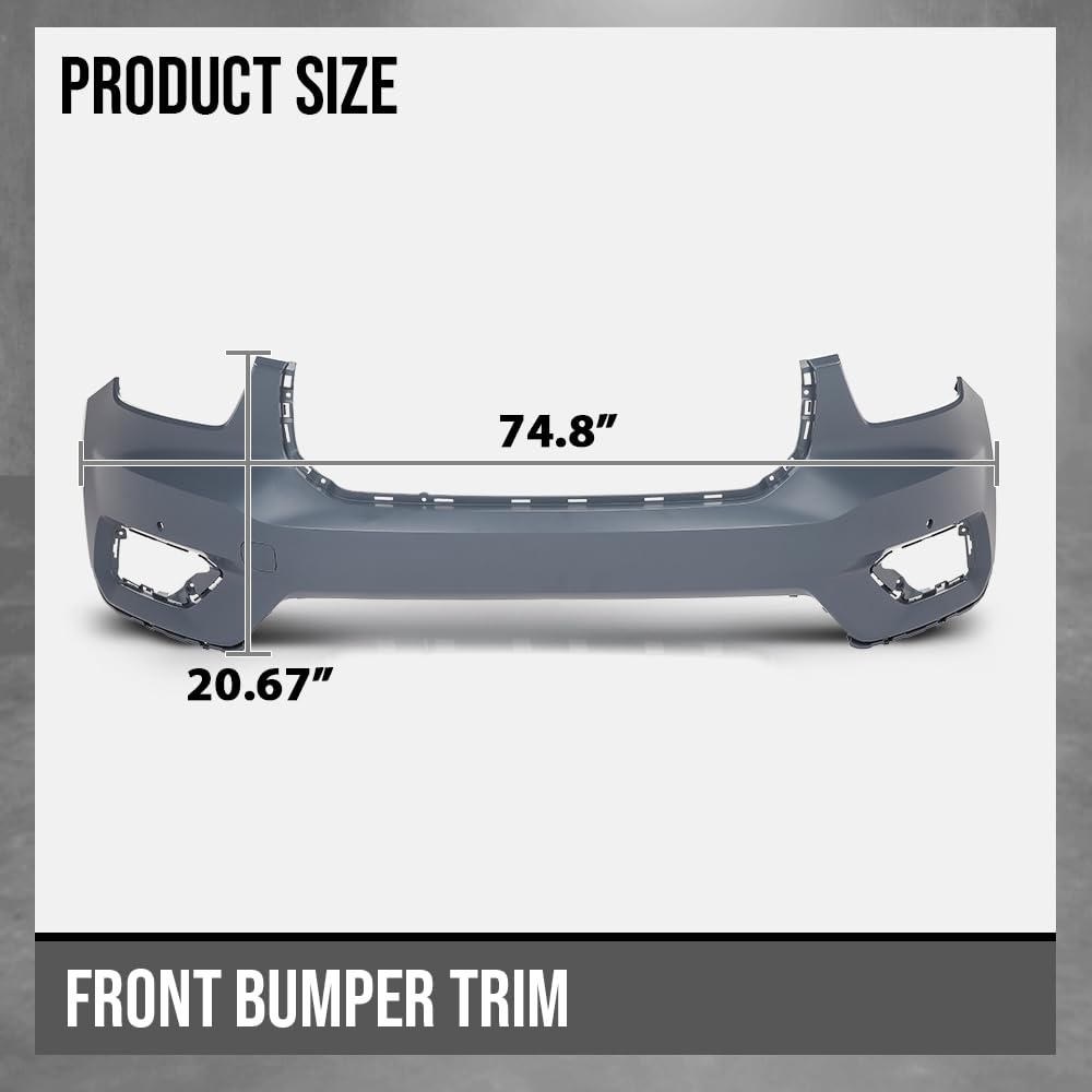 G-PLUS Front Bumper Cover Fascia Compatible with Volvo XC40 2019-2022 Fit Models without Headlight Washer, with Parking Aid Sensor and Parallel Park Assist 36010672, 397909540 Blue