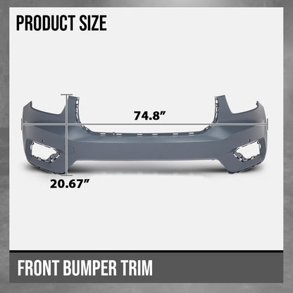 G-PLUS Front Bumper Cover Fascia Compatible with Volvo XC40 2019-2022 Fit Models without Headlight Washer, with Parking Aid Sensor and Parallel Park Assist 36010672, 397909540 Blue