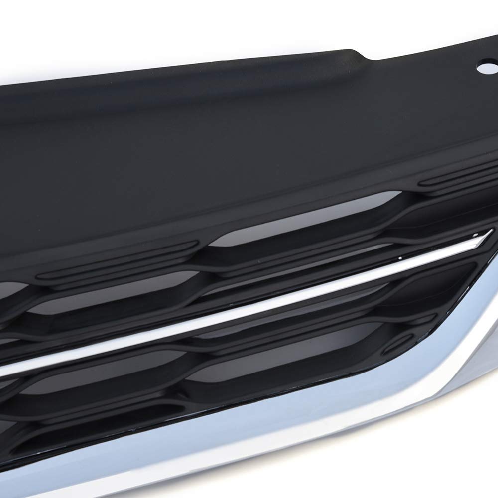G-PLUS Honeycomb Grille Mesh Assembly Black Covers Automotive Car Front Bumper Upper Grille Compatible with Chevr Cruze 2016-2017