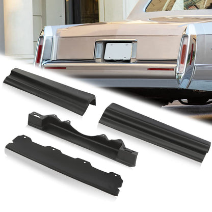 G-PLUS Rear Trunk/License Fillers Compatible with Cadillac Deville 1980-1992 /Fit for Cadillac Fleetwood 1980-1992 /Fit Cadillac Brougham 1980-1992 Black Set of 4