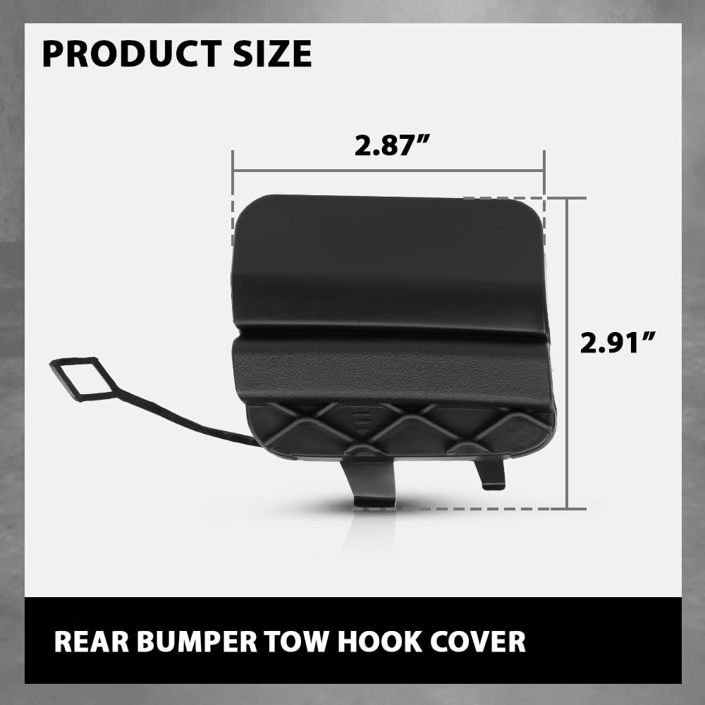 G-PLUS Rear Bumper Tow Hook Cover Fit Benz C 300 4Matic, Base 2.0L 2015-2020,Fit Benz C 350e Base 2.0L 2016-2018,Fit Benz C 400 4Matic 3.0L 2015 2058850256
