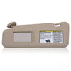 G-PLUS Left Driver Side Sun Visor Beige w/Vanity Light Compatible with Toyota Highlander 2008-2013 743200E050E0, 743200E051E0, 7432048180E1