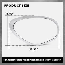 G-PLUS Headlight Bezel for Mini Cooper Countryman Paceman 2011-2016 Silver Close-up View