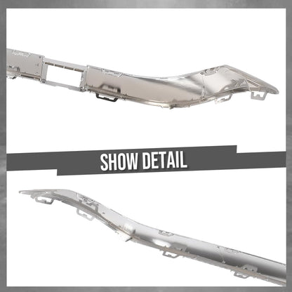G-PLUS Rear Upper Bumper Face Bar Trim Molding Compatible with Benz GL350 GL450 GL550 2013-2016 1668851001, 1668851274 Silver