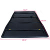 G-PLUS 8Ft Long Bed 4-Fold Lock Tonneau Cover Compatible with 2007-2013 Chevy Silverado GMC Sierra Black