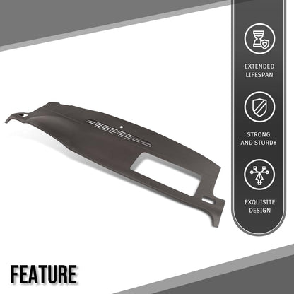 G-PLUS TPE Molded Dash Cover Cap Overlay Compatible with Chevy Avalanche/Tahoe/Suburban/Silverado 2007-2014 GMC Yukon/Yukon/Sierra 2007-2014,Fit Models WITHOUT Dash Speaker & Amp Brown
