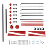 G-PLUS Auto Body Door Fender Panel Holder Tree Center Post Hang Paint Stand Adjustable Black&Red Steel Powder Coated #Size: L 29 (in) * W 29 (in) * H 73-3/8 (in)