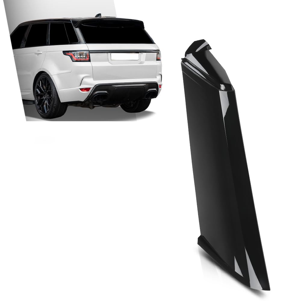 G-PLUS Rear Outside D Pillar Finish Molding Trim Left Side Compatible with Range Rover L405 2013-2021 Glossy Black