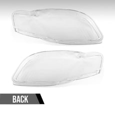 G-PLUS Headlight Lens Cover for Audi A4 B7 S4 2005-2008 Clear Pair Close-up View