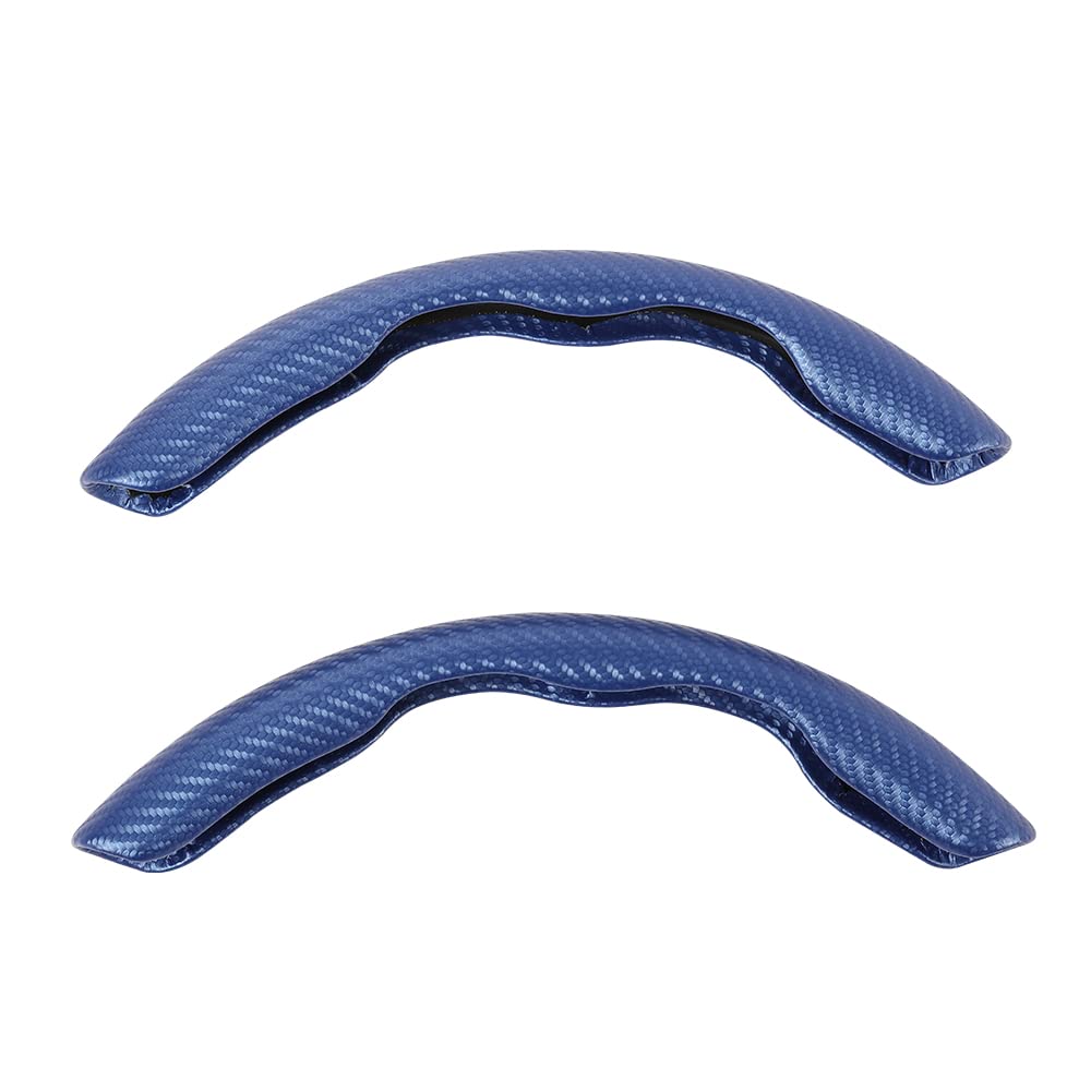 G-PLUS Universal 15" Steering Wheel Cover, Car Anti-skid Steering Wheel Cover 2pcs, Steering Wheel Grip Protector Compatible with Most Car, trucks, SUV, sedans (Blue)