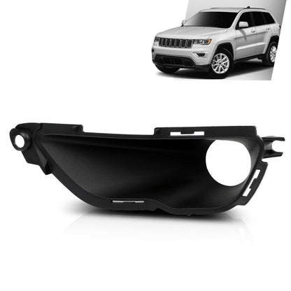 G-PLUS Fog Light Cover Lamp Bezel Left Driver Side Compatible with Jeep Grand Cherokee 2016-2022 Black 68261711AA