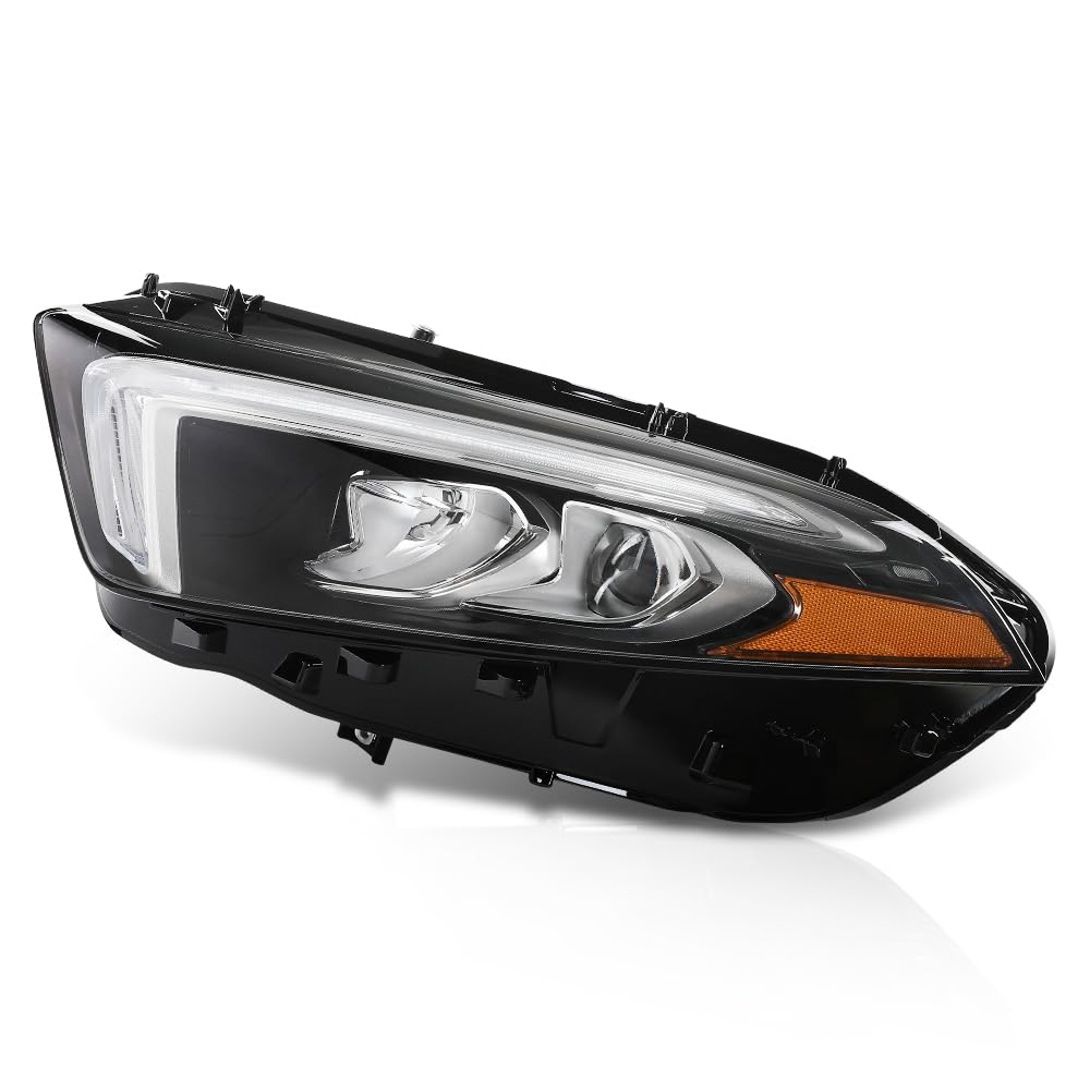 G-PLUS LED Headlight Left Driver Side Compatible with Benz W177 A Class A220 A250 2019 2020 2021 2022 LED Headlight Without modules, ballasts and other extra accessories A1779065103, A1779066303 Black