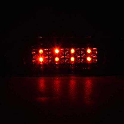 G-PLUS LED Third 3rd Brake Cargo Light Compatible With 1999-2004 Grand Cherokee,Rear Roof Center High Mount Stop Tail Light Replacement (Black Housing Clear Lens)