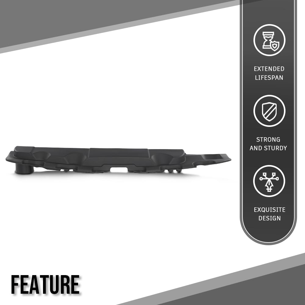 G-PLUS Upper Radiator Support Cover Compatible with Chevy Traverse 2018 2019 2020 2021 2022 2023 23117555, GM1224162 Black