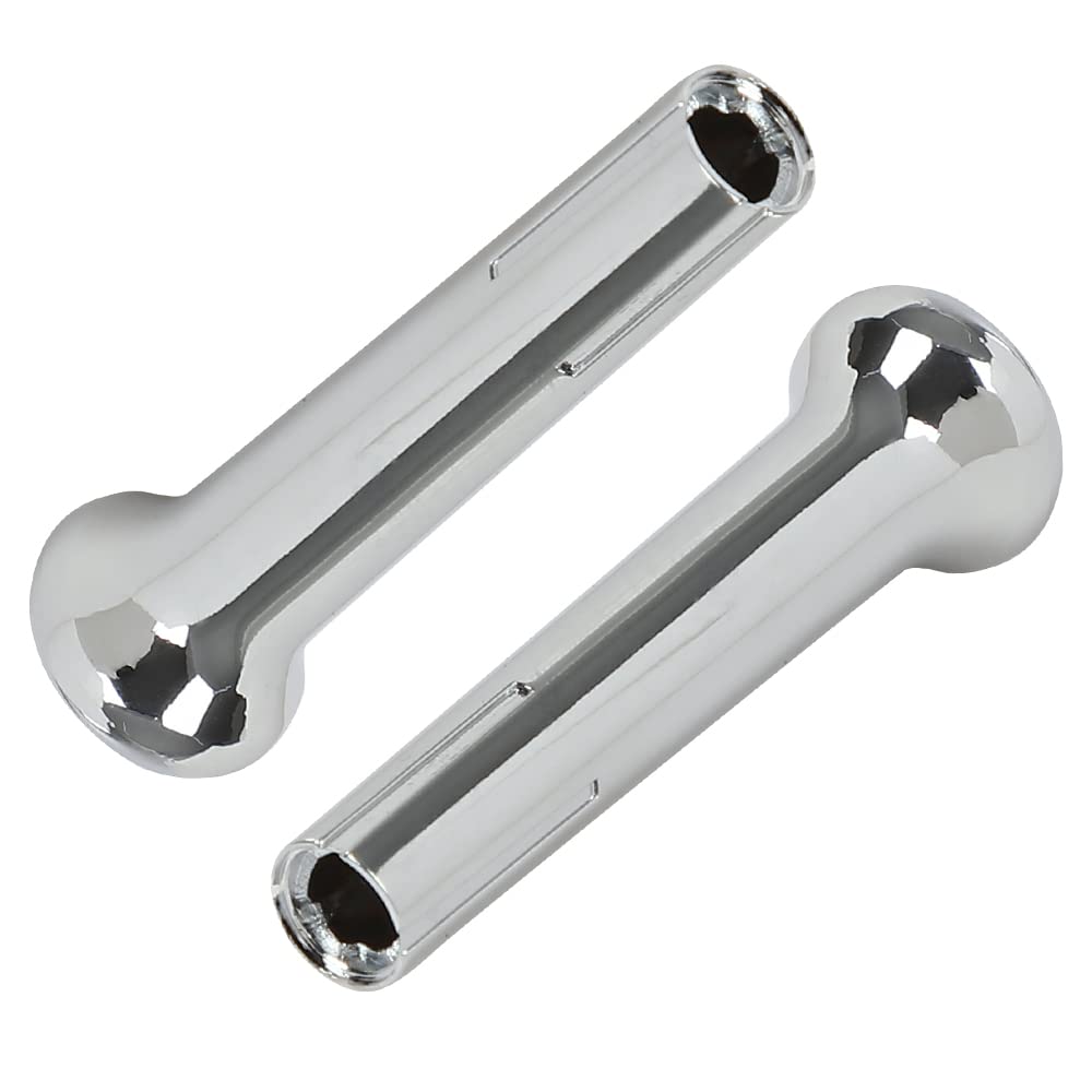 G-PLUS Cars Chrome Door Lock Knobs Pair IN6728Z