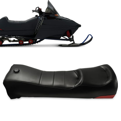 G-PLUS Snowmobiles Seat Cover Compatible with Polaris Indy XC500/600/700 1996-2003 Seat Protector Replacement (Black Synthetic Leather)